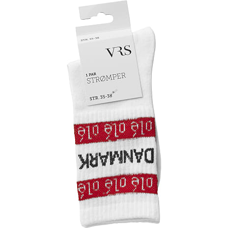 VRS Unisex Tennisstrømper Str. 43/46 Hvid