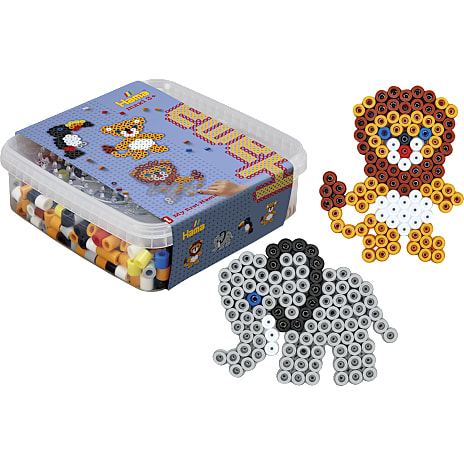 Hama Maxi Perler og 2 Stiftplader Løve og Elefant