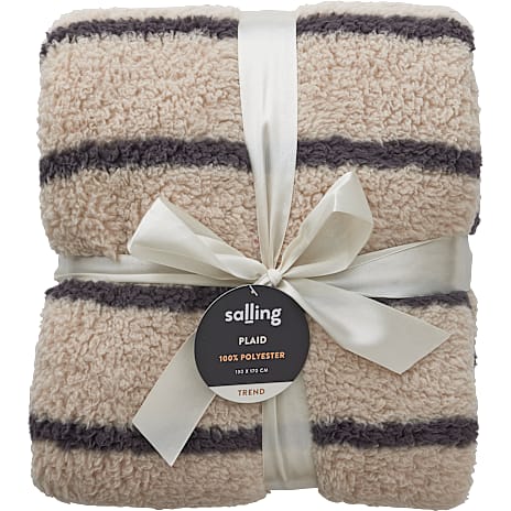 Salling Trend soft plaid sandfarvet og brun