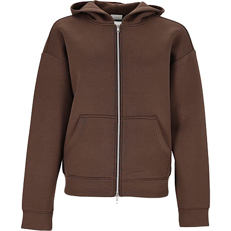 VRS Dame Scuba Hættetrøje Med Lynlås Str. S Brun