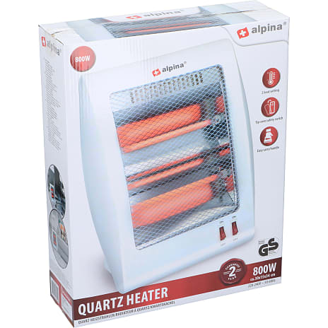 Alpina Quartz Varmeblæser 800 W Hvid