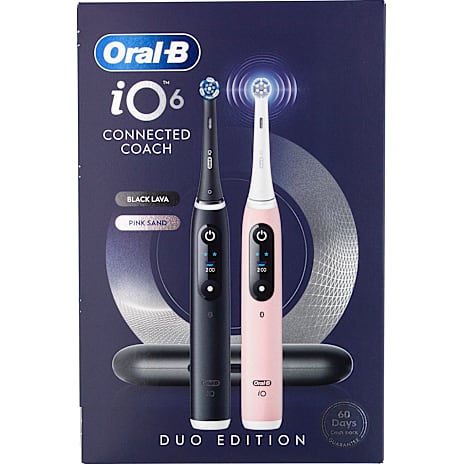Oral-B iO6 Duo Elektriske Tandbørster Sort og Rosa