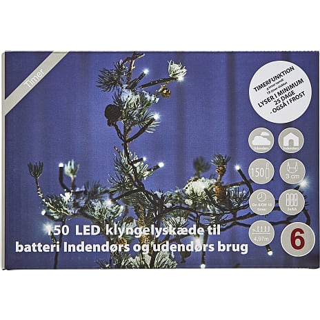 Andre mærker Klyngelyskæde med 150 LED varm hvid