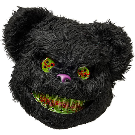 Halloween Killer Bjørn Maske Højde 24 cm Sort