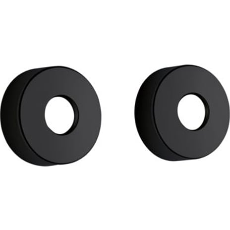 Damixa Rosetter 3/4" Ø75 mm Mat Sort
