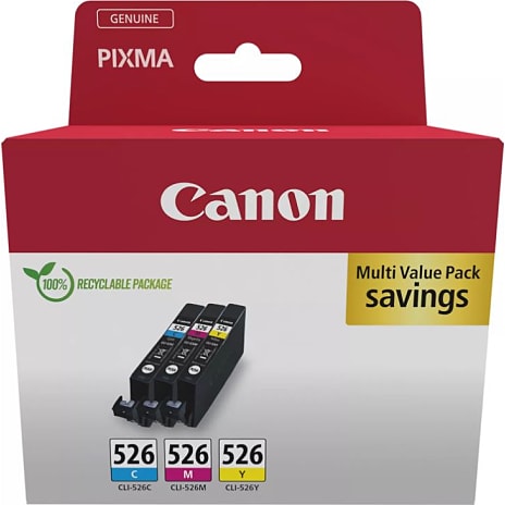 Canon CLI-526 blækpatron - cyan/magenta/gul 1 stk.