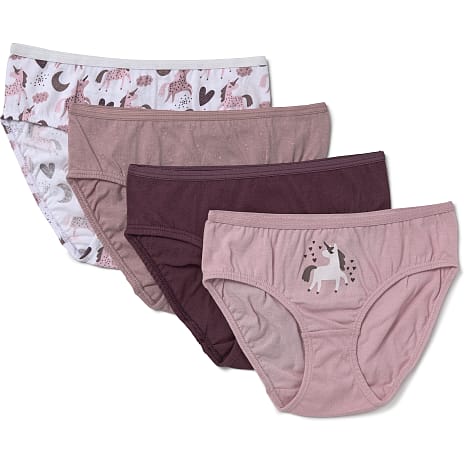 VRS Børne 4-pak Trusser Str. 98/104 Pink/Hvid