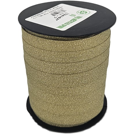 Julefryd Gavebånd 10mm - guld/glimmer