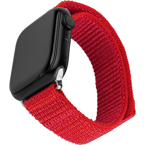 Fixed Nylon Sporty Strap Apple Watch rød