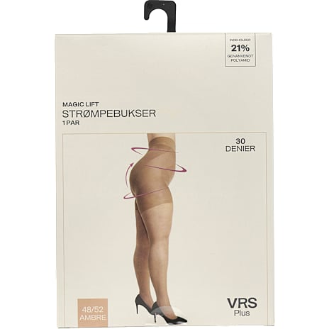 VRS dame strømpebukser magic lift str. 42-46 - ambre 1 stk.