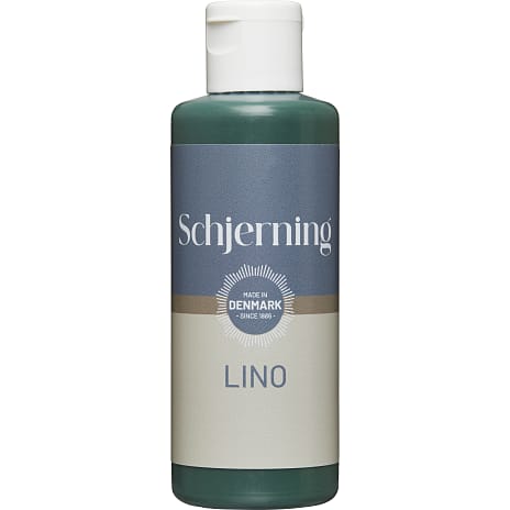 Schjerning Trykfarve Linoleum Mørkegrøn