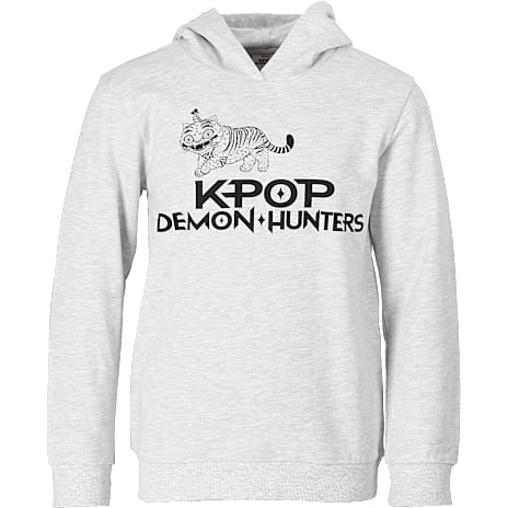 Licens KPop Demon Hunters hættetrøje str. 122/128 - grå