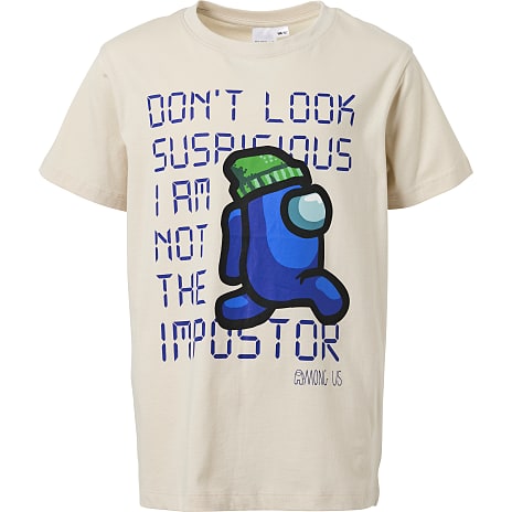 Among Us T-shirt Str. 134/140 Beige