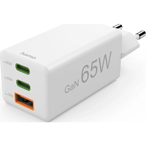 HAMA lader 65 W - hvid 1 stk.
