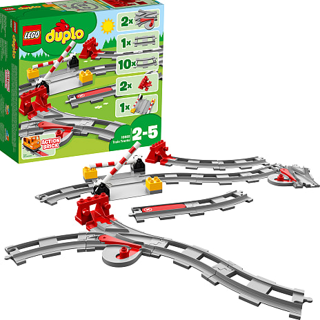 Gå en tur Afgørelse Sinewi LEGO DUPLO togspor 10882 | Køb online på br.dk!