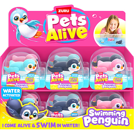 ZURU Pets Alive Swimming Penguin Legetøjsfigur