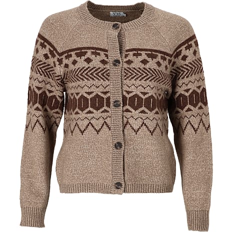 VRS Dame Strikket Cardigan Str. M Brun
