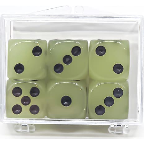 Games for Fun Glow in the Dark Terninger 6-pak