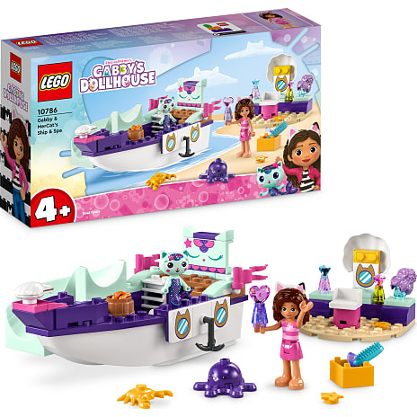 LEGO Gabbys Dukkehus Gabby Og Havkats Skib Og Skønhedssalon 10786