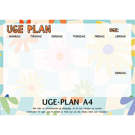 Ugeplan A4