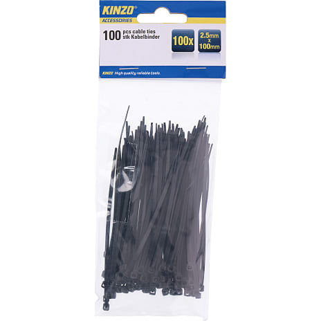 Kinzo strips 100 stk - sort 1 stk.
