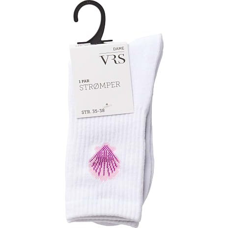 VRS Dame Tennisstrømper Str. 39/42 Hvid