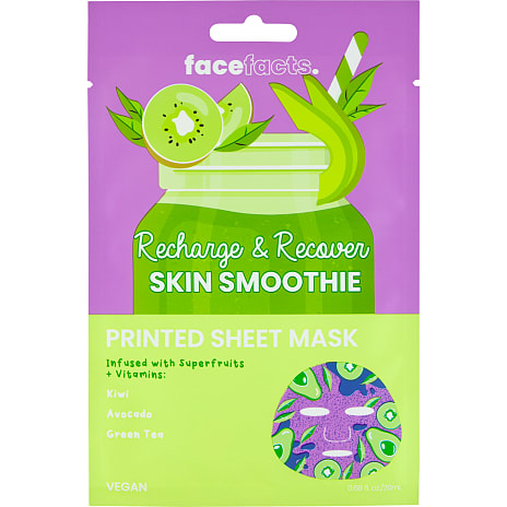 Face Facts Ansigtsmaske Kiwi, Avokado og Grøn Te