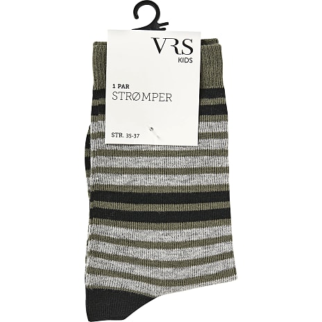VRS Børne Strømper Str. 31/34 Stribet