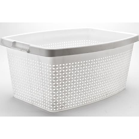 Rattan Linnedkurv Hvid