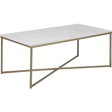 AC Design Furniture Alisma Sofabord Hvid Marmorlook