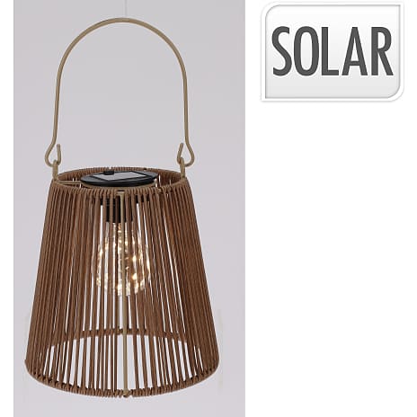Andre Mærker Charlotte solar lampe - brun 1 stk.