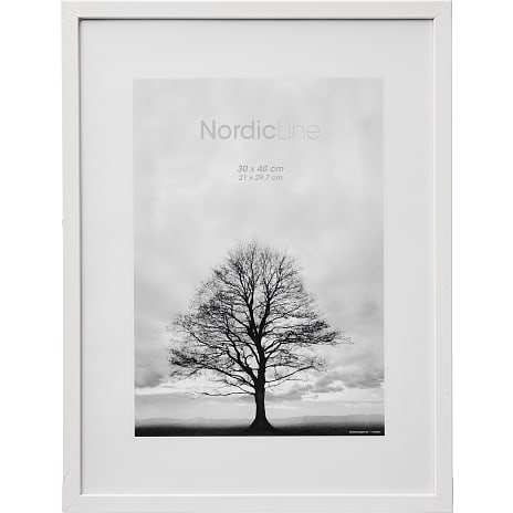 Incado Hvid ramme m. plexiglas 30x40 cm