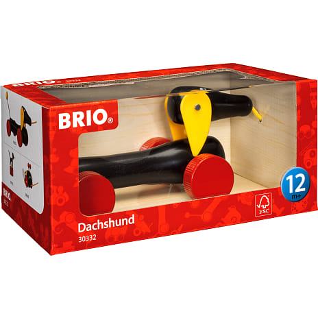 BRIO 30332 Dachsie, Hund, Pull Along