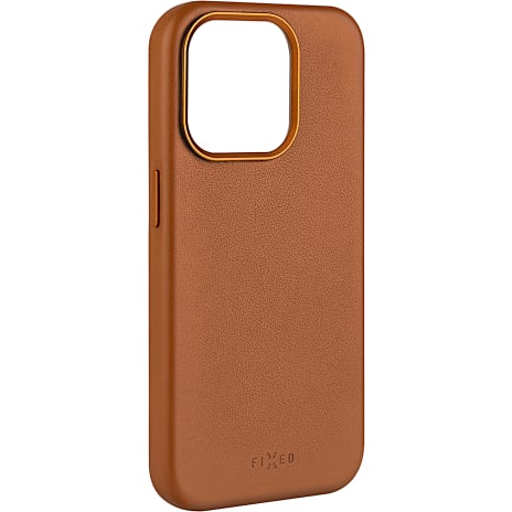 Fixed MagLeather Cover til iPhone 16 Pro Max Brun