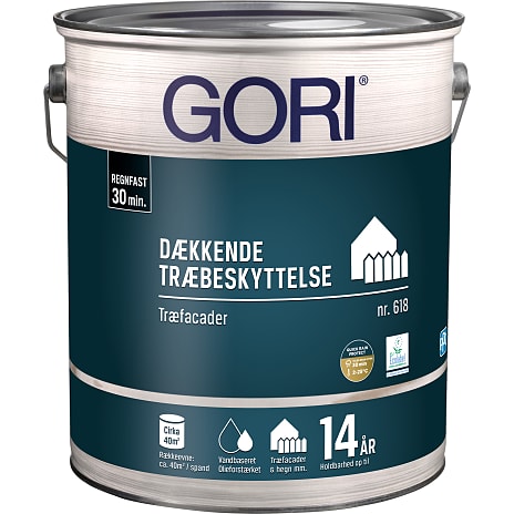 Gori 618 Dækkende Træbeskyttelse 5 liter - kridt 5000 ml