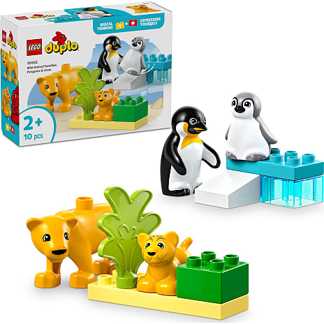 Vilde dyrefamilier m. pingviner og løver, LEGO Duplo 1 stk.