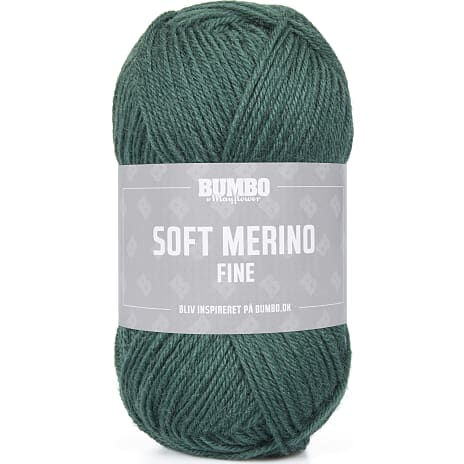 Bumbo By Mayflower Soft Merino Fine Uldgarn Grangrøn 1117