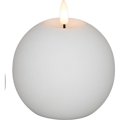 LED lys Real flame kuglelys Ø 10 cm Hvid