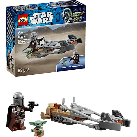 LEGO Star Wars 75436 Mandalorianeren og Grogus speederbike 1 stk.