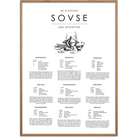 Citatplakat Sovse guide - 30x40 cm 1 stk.