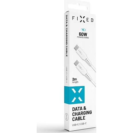 Fixed USB-C til USB-C Kabel Hvid
