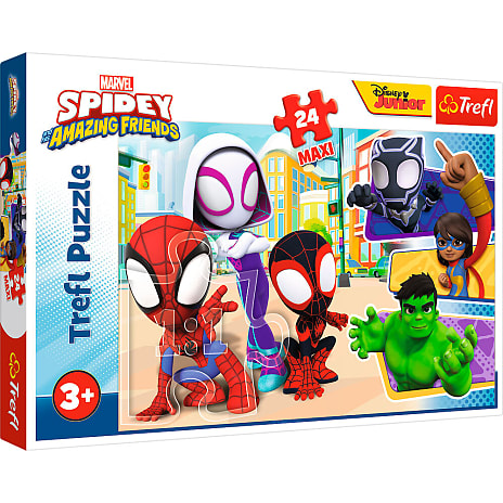 Disney Marvel Spidey Puslespil 24 Maxi Brikker