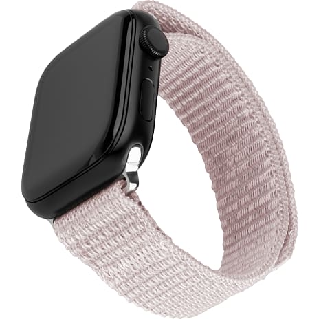 Fixed Nylon Sporty Strap Apple Watch rose guld