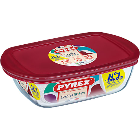 Pyrex Glasfad Med Låg