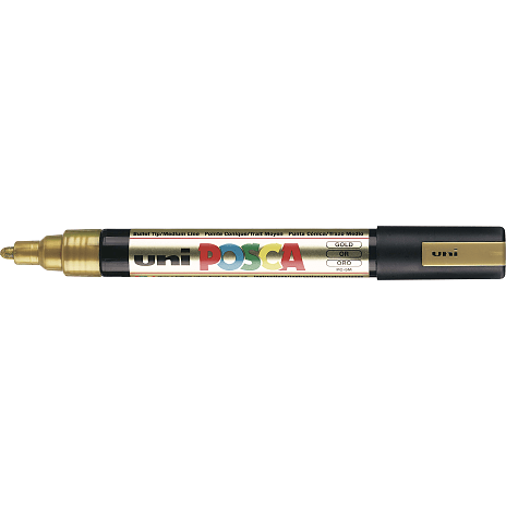 Posca PC5M vandbaseret tusch guldfarvet