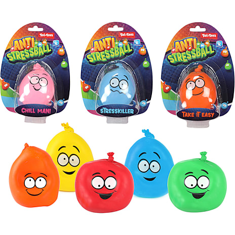 Toi-Toys Stressbold Med Ansigter
