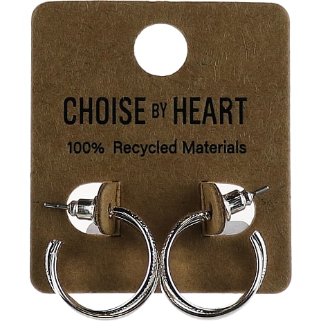Choise by heart Dame Ørering Dobbelt Creol Sølvfarvet