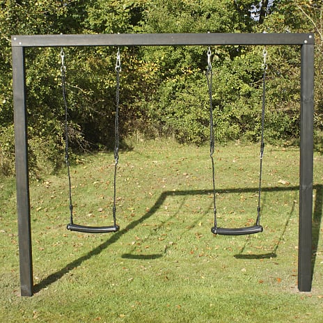 Gyngestativ Alma med 2 gynger - sort | Køb på Bilka.dk!