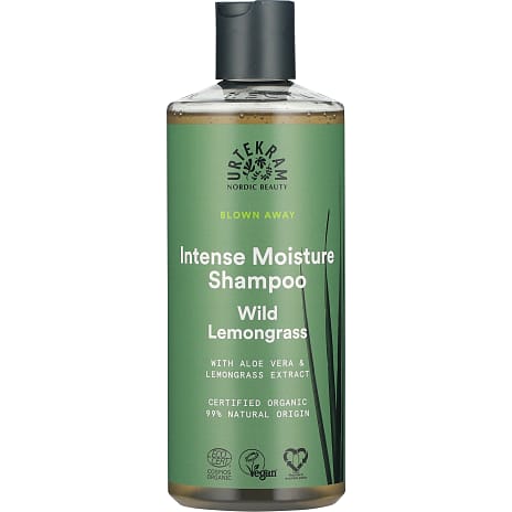 Urtekram Intense Moisture shampoo m. aloe vera og citrongræsekstrakt 500 ml