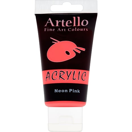 Artello akrylmaling 75 ml - Neon Pink 75 ml